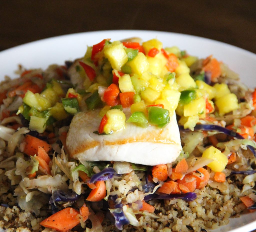 zone diet pan seared mahi mahi with pineapple salsa